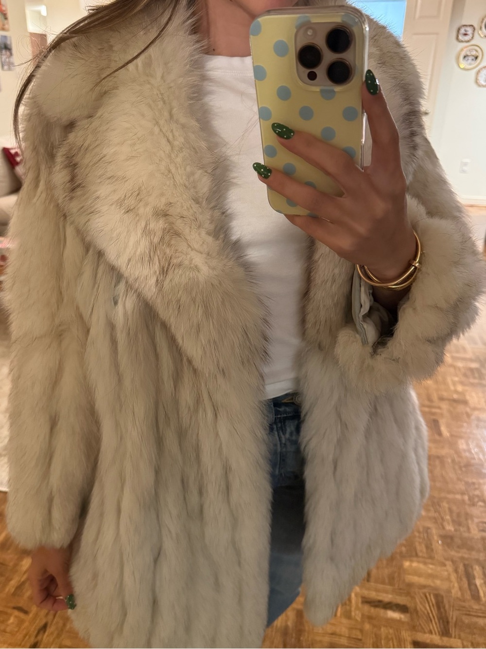Luxurious Blue Fox Fur Coat